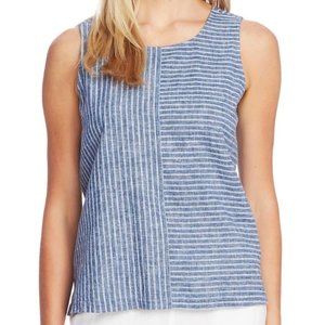 Vince Camuto Ticking Stripe Sleeveless Top Sz XS